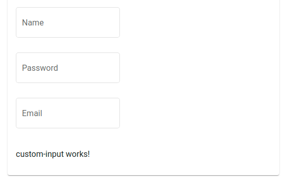 Custom Input